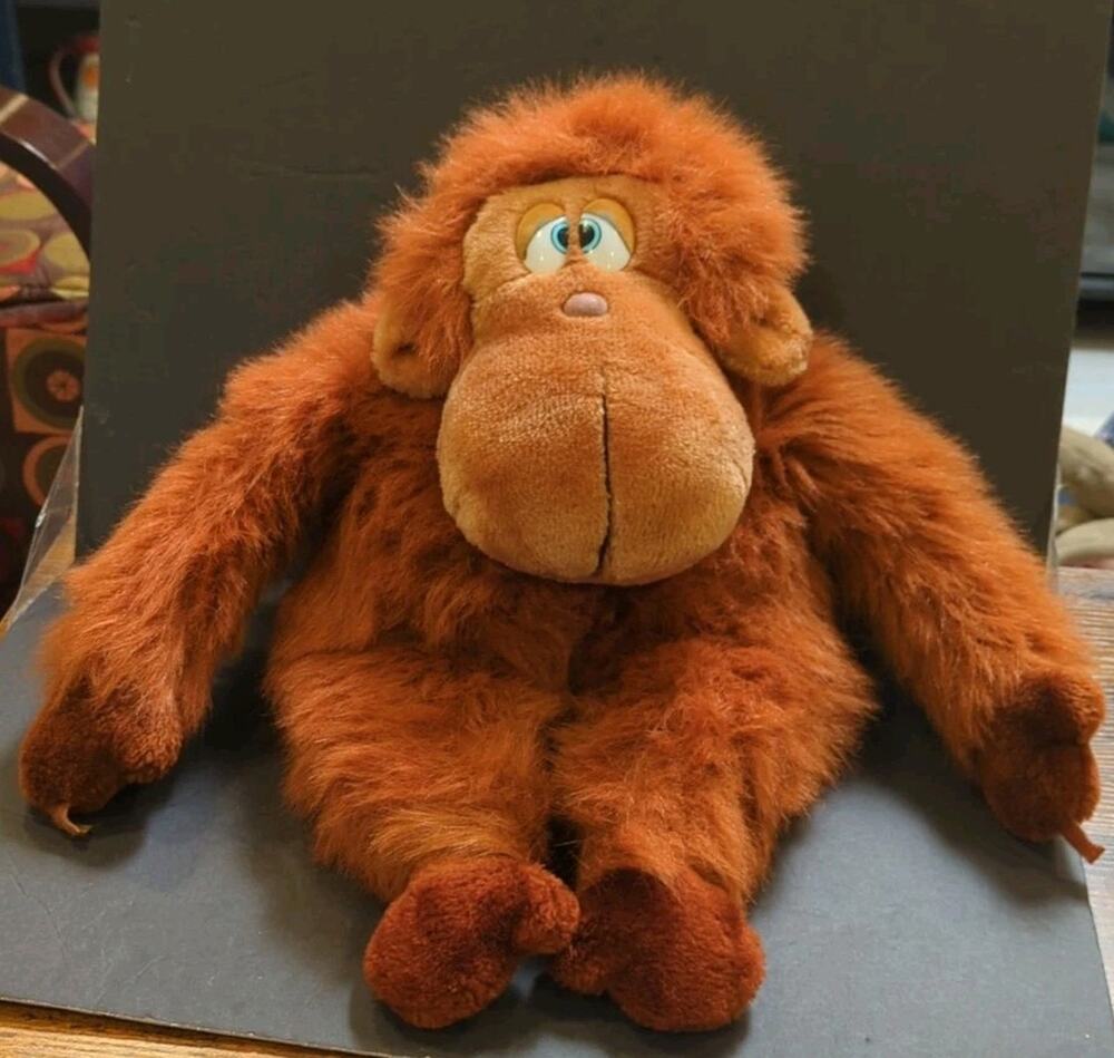 VINTAGE 1983 WALLACE BERRIE Orangutan STUFFED ANIMAL‎ PLUSH TOY 15 "